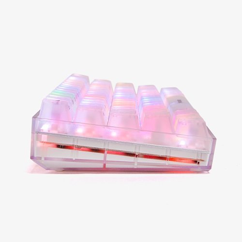 Higround - Basecamp 65 65% Wired Mechanical Lubed Flame Linear Switch Gaming Keyboard with RGB lighting - Opal