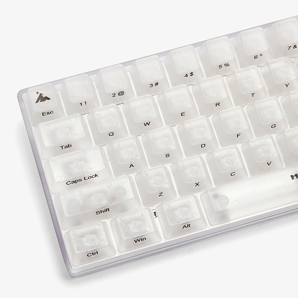 Higround - Basecamp 65 65% Wired Mechanical Lubed Flame Linear Switch Gaming Keyboard with RGB lighting - Opal