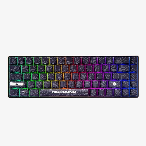 Higround - Performance 65 65% Wired Hall-Effect Linear Dynamic Actuation Switch Rapid Trigger Gaming Keyboard with RGB Lighting - Black Ice