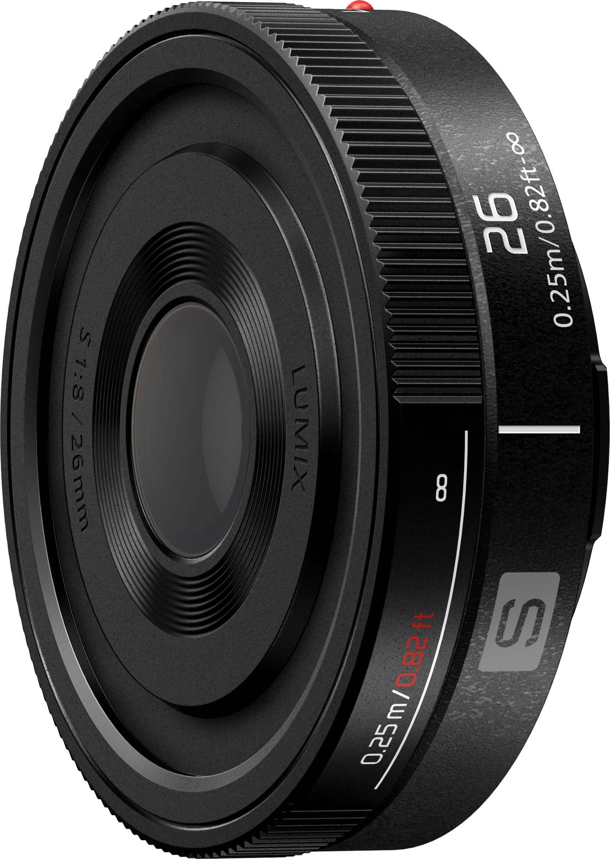 Panasonic - LUMIX S 26mm F8 (S-R26) Fixed Focal Length Pancake Lens for LUMIX S series Camera - Black