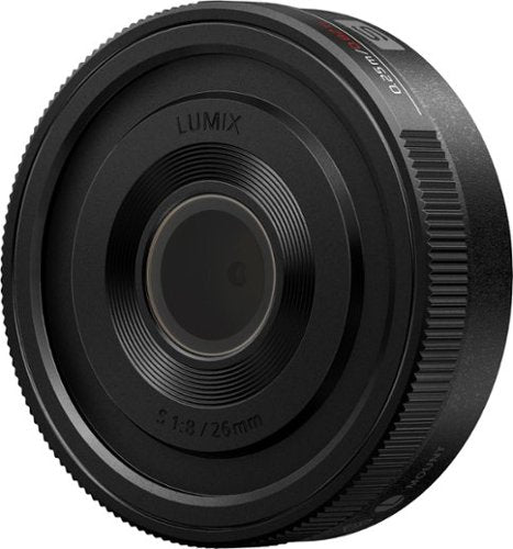 Panasonic - LUMIX S 26mm F8 (S-R26) Fixed Focal Length Pancake Lens for LUMIX S series Camera - Black
