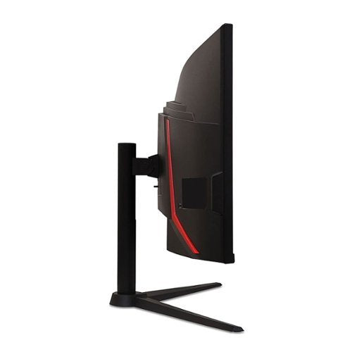 Acer - AOPEN 34" VA LED QHD 180Hz 1ms FreeSync Premium Gaming Monitor (HDMI) - Black