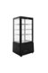 Premium Levella - 2.9 Cu. Ft. 4-Sided Glass Commercial Merchandiser Refrigerated Display Case - Black