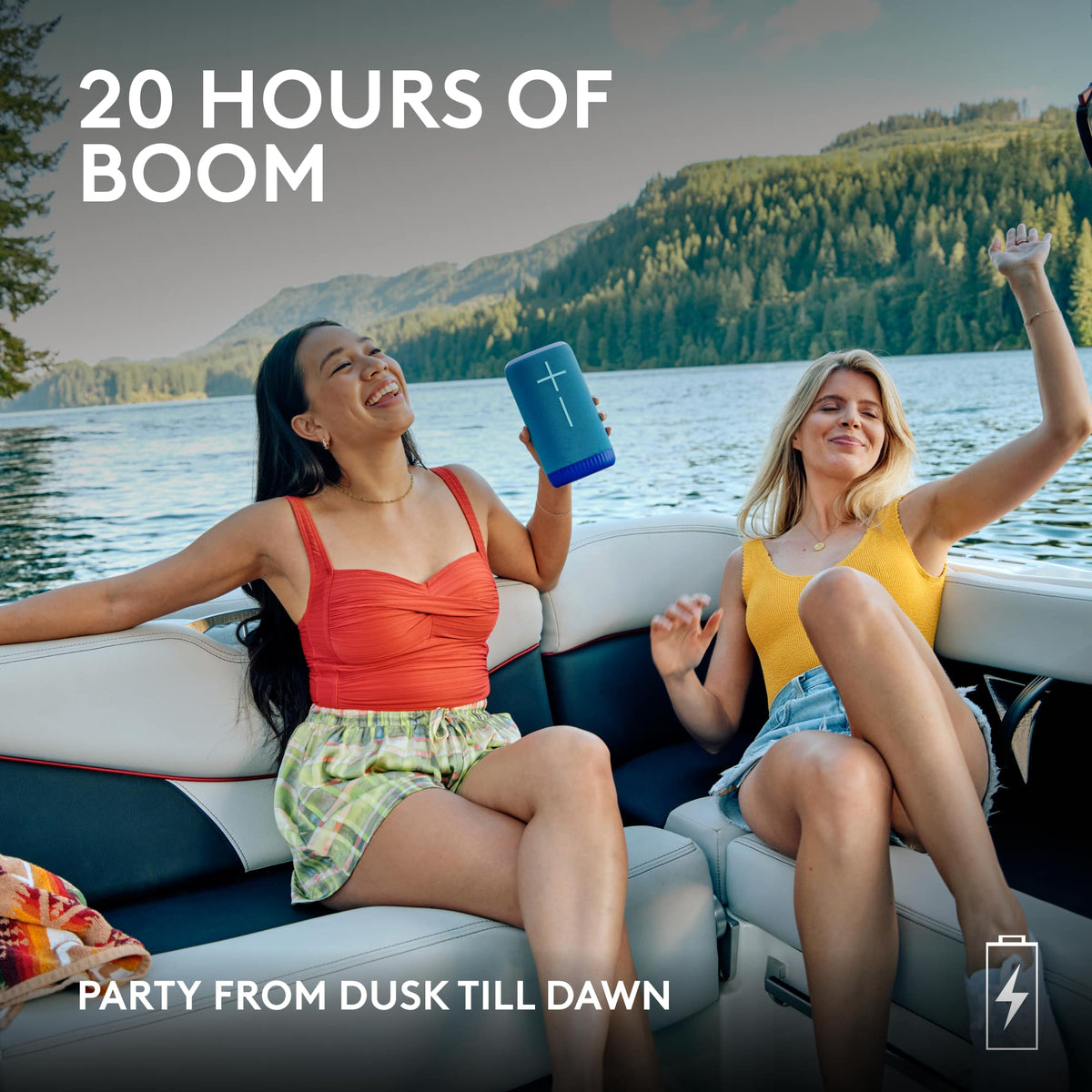 Ultimate Ears - EVERBOOM Portable Wireless Bluetooth Speaker with Waterproof, Dustproof and Floatable design - Cobalt Blue