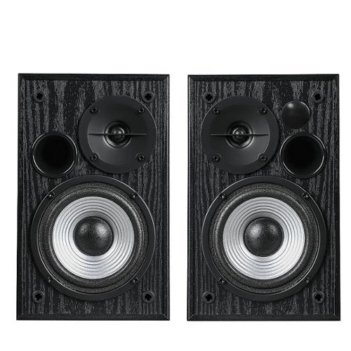 Edifier - R990BT 4" 24-Watt Powered Bookshelf Speakers with 24W, Bluetooth 5.4, Silk Dome Tweeters and Preset Audio Options (Pair) - Black