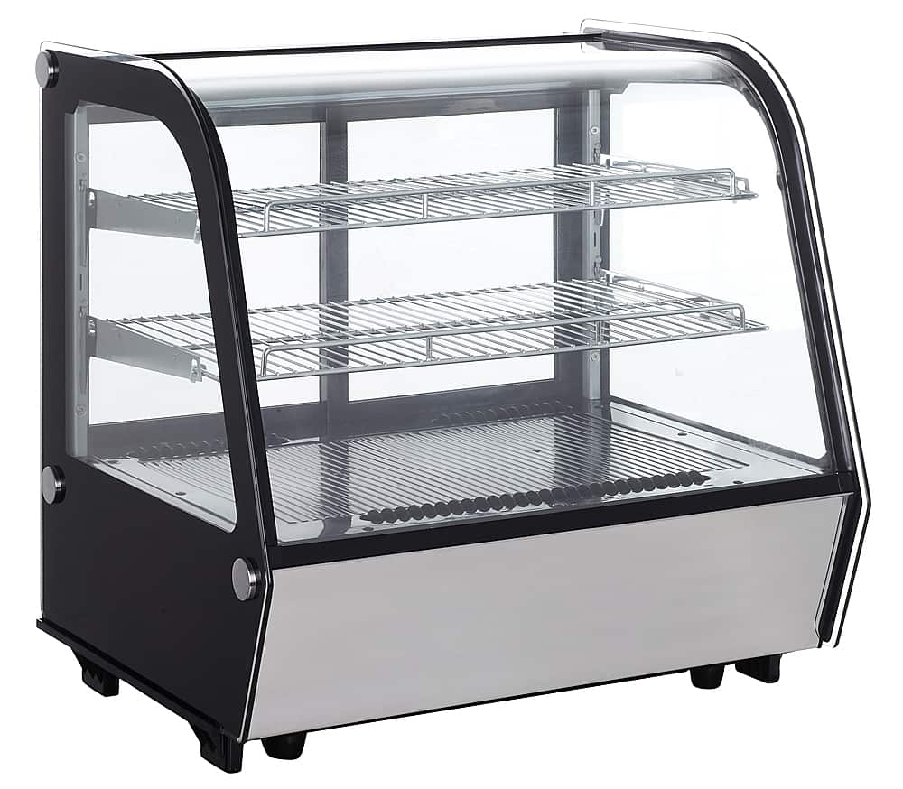 Premium Levella - 4.2 cu. ft. Countertop Refrigerator Display Case - Black