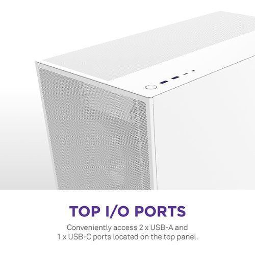 NZXT - H7 Flow 2024 Mid-Tower ATX PC Case - White