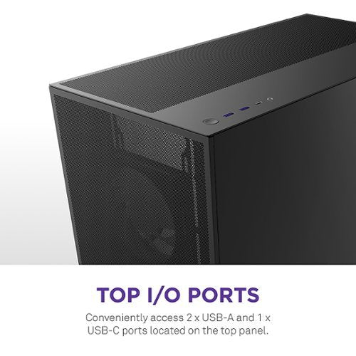 NZXT - H7 Flow 2024 Mid-Tower ATX PC Case with RGB Fans - Black