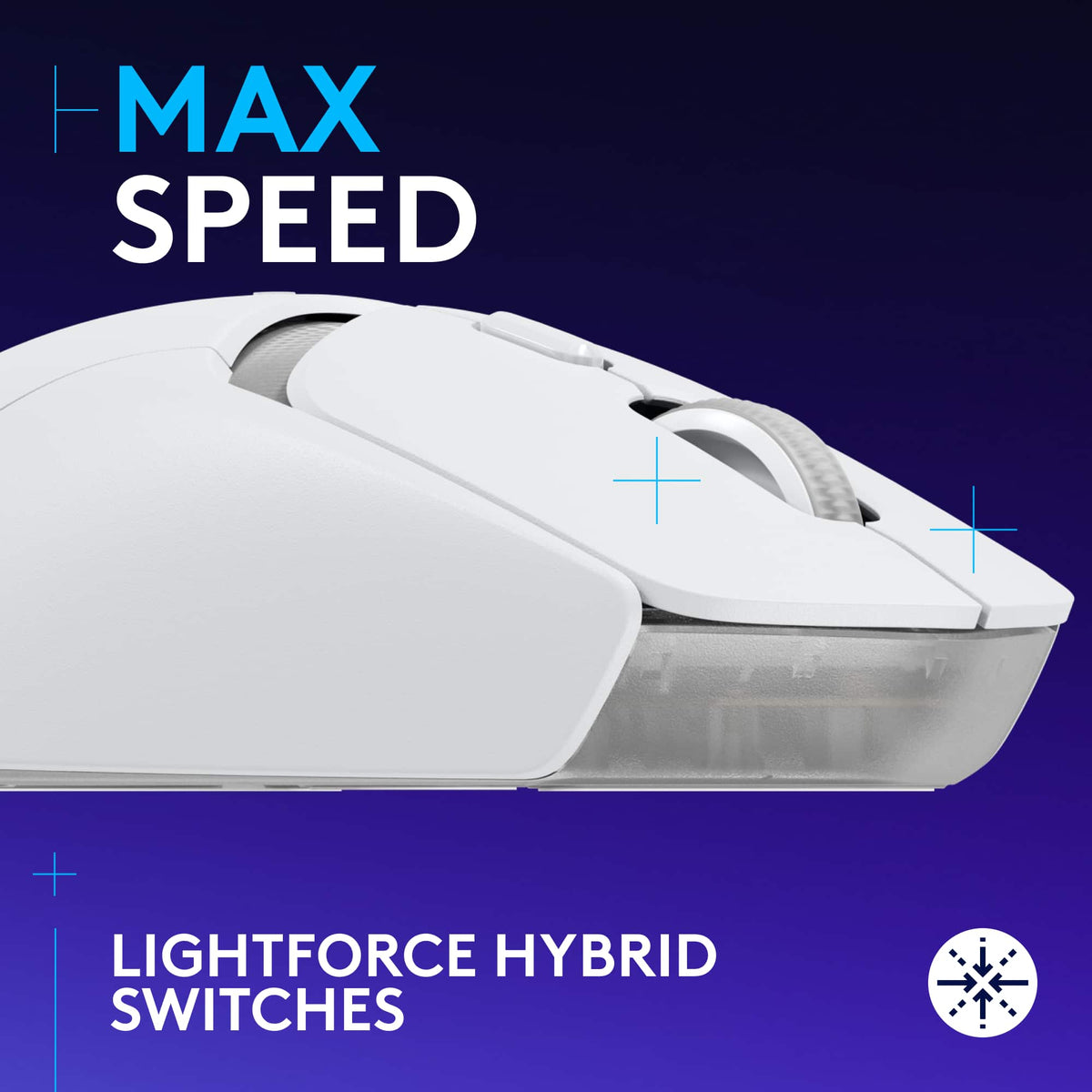 Logitech - G309 LIGHTSPEED Lightweight Wireless Optical Gaming Mouse with HERO 25K Sensor - Wireless - White