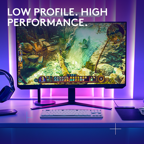 Logitech - G515 LIGHTSPEED TKL Wireless Mechanical Tactile (Brown) Switch Gaming Keyboard with LIGHTSYNC RGB - White