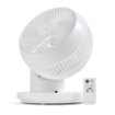 IRIS USA WOOZOO Fan with Remote, 360° Oscillating Fan, Desk Fan - White