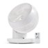 IRIS USA WOOZOO Fan with Remote, 360° Oscillating Fan, Desk Fan - White