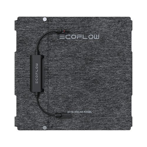EcoFlow - Foldable 60W Solar Panel - Black