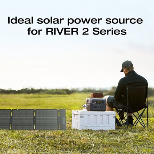 EcoFlow - Foldable 60W Solar Panel - Black