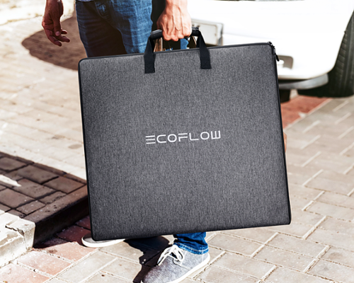 EcoFlow - NextGen 160W Foldable Solar Panel - Black