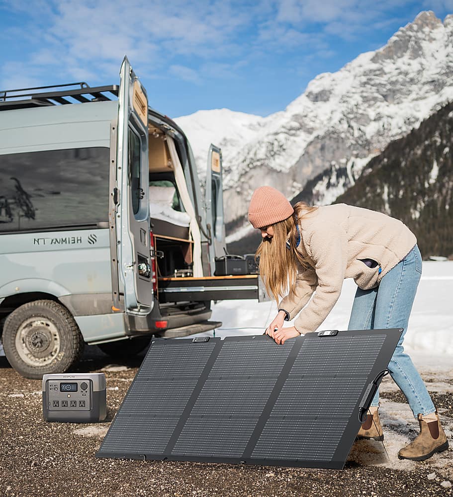 EcoFlow - NextGen 160W Foldable Solar Panel - Black