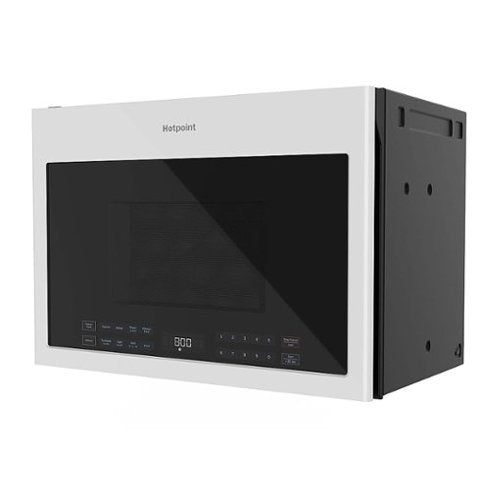 Hotpoint - 1.4 Cu. Ft. Over-the-Range Microwave with Sensor Cooking and LED Display Controls - White