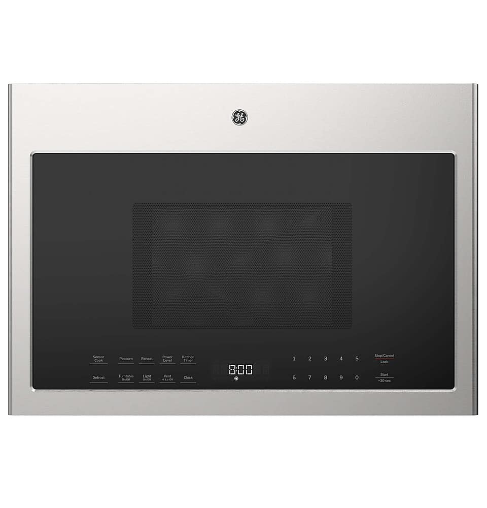 GE - 1.4 Cu. Ft. Over-the-Range Microwave with Sensor Cooking and LED Interior and Surface Lighting - Stainless Steel