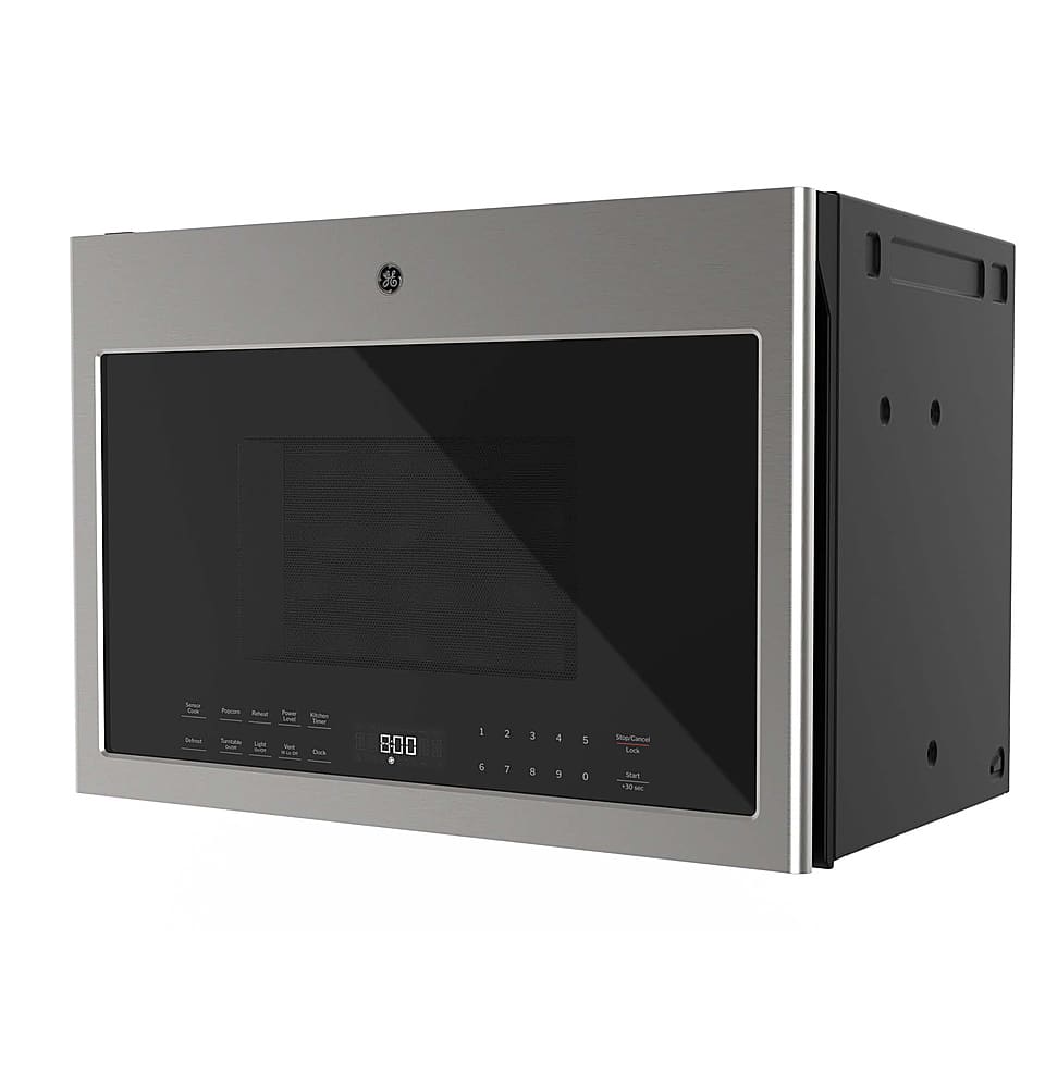 GE - 1.4 Cu. Ft. Over-the-Range Microwave with Sensor Cooking and LED Interior and Surface Lighting - Stainless Steel