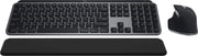 Logitech - MX Keys S Combo for Mac Full-size Wireless Scissor Keyboard and Mouse Bundle for MacBook, iMac, iPad with Palm-rest - Space Gray