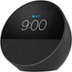 Amazon - Echo Spot (2024 release), Smart alarm clock with vibrant sound and Alexa - Black
