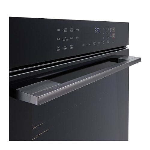 LG - 24" 3 Cu. Ft. Built-In Single Electric True Convection Smart Wall Oven with Air Fry - Black