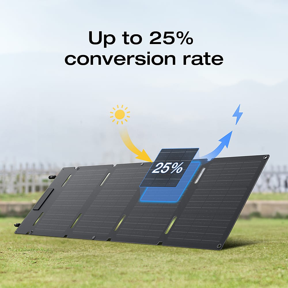 EcoFlow - Foldable 45W Solar Panel - Black