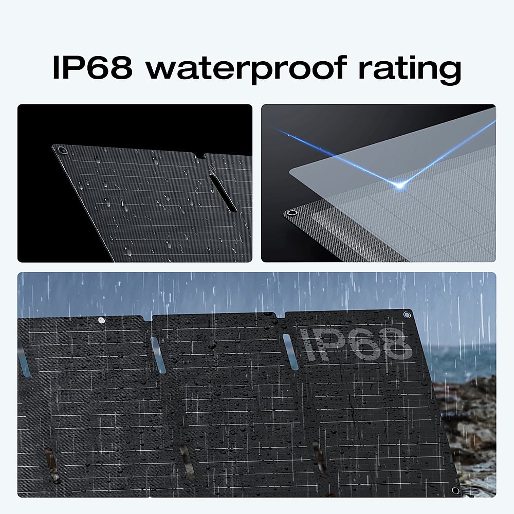 EcoFlow - Foldable 45W Solar Panel - Black