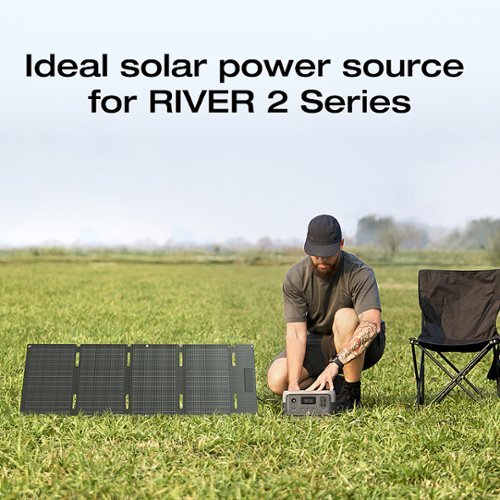 EcoFlow - Foldable 45W Solar Panel - Black