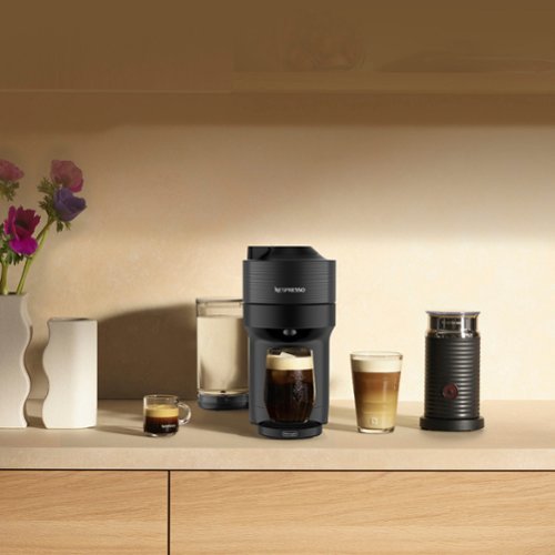 Nespresso - Vertuo Pop+ Coffee and Espresso Maker by De'Longhi with Milk Frother - Liquorice Black