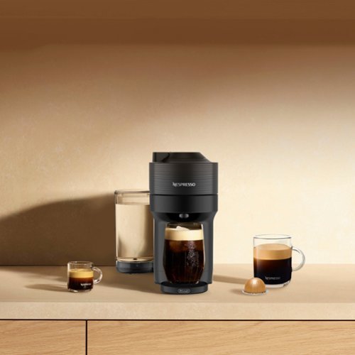 Nespresso - Vertuo Pop+ Coffee and Espresso Maker by De'Longhi with Milk Frother - Liquorice Black