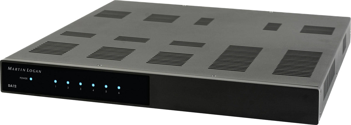 MartinLogan - DA12, 1000W, 12-Channel Distribution Amplifier - Black