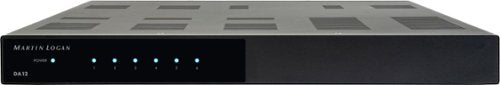 MartinLogan - DA12, 1000W, 12-Channel Distribution Amplifier - Black