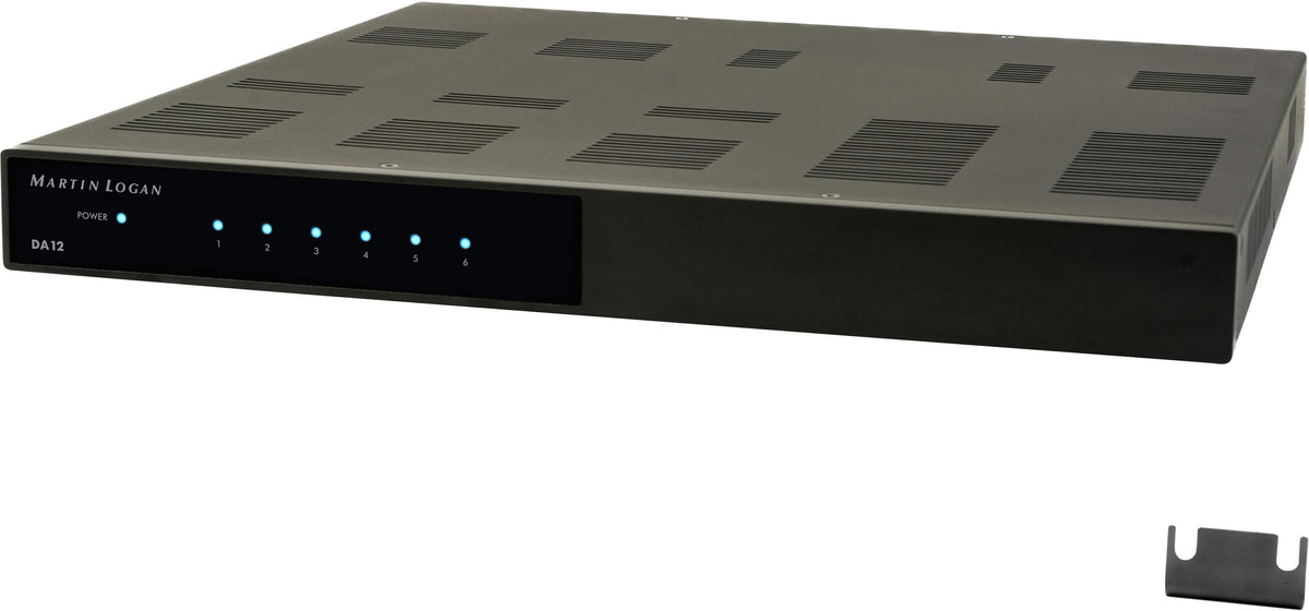 MartinLogan - DA12, 1000W, 12-Channel Distribution Amplifier - Black