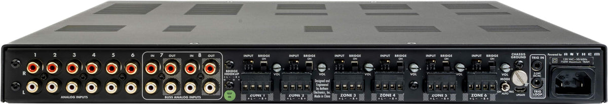MartinLogan - DA12, 1000W, 12-Channel Distribution Amplifier - Black