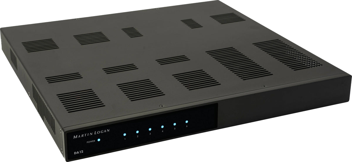 MartinLogan - DA12, 1000W, 12-Channel Distribution Amplifier - Black