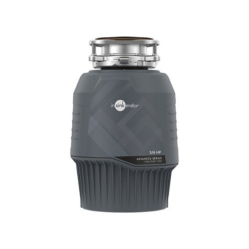 InSinkerator - Evolution Series 3/4 HP Continuous Feed Garbage Disposer with Power Cord - Gray