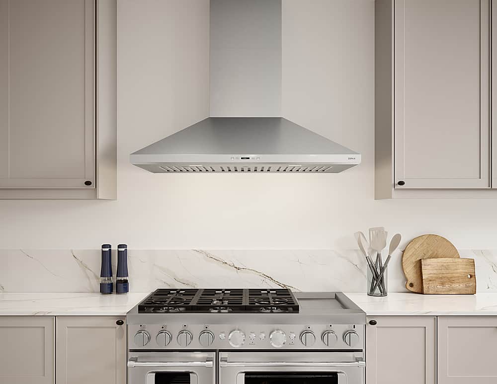 Zephyr - 36 inches - Externally Vented - Wall Range Hood - Stainless Steel