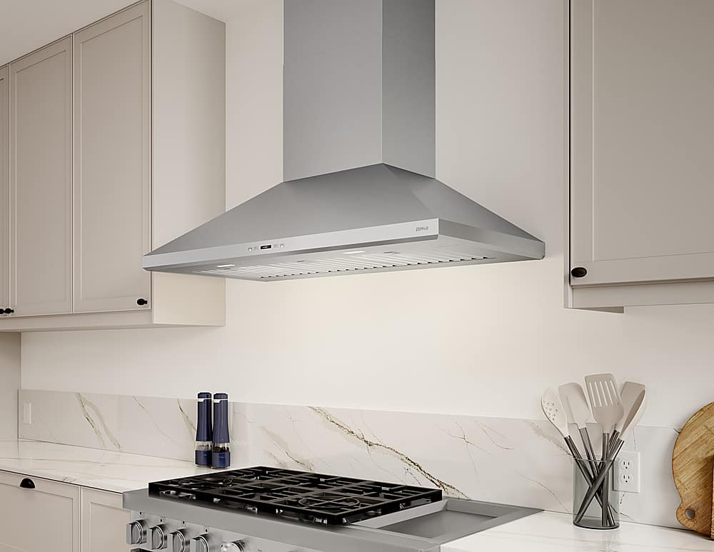 Zephyr - 36 inches - Externally Vented - Wall Range Hood - Stainless Steel