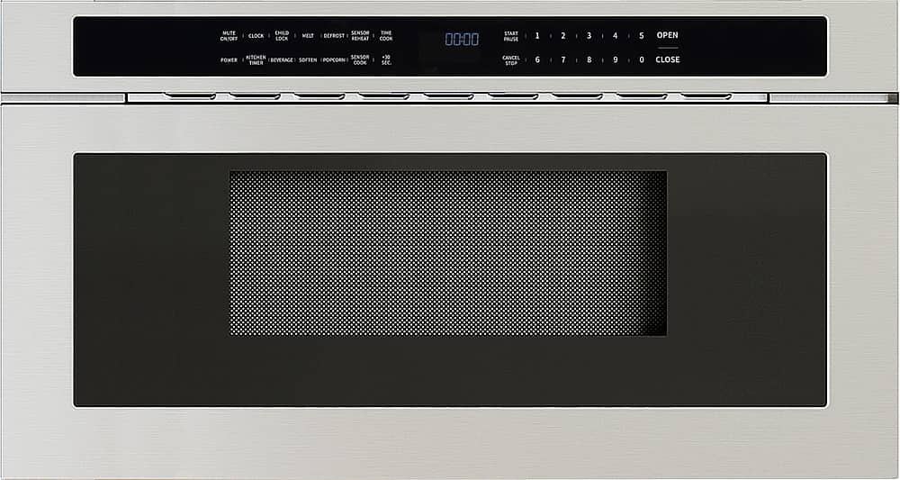 Zephyr - 30 in. 1.2 cu. ft. Built-In Microwave Drawer - Stainless Steel