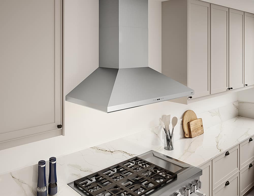 Zephyr - 48 inches - Externally Vented - Wall Range Hood - Stainless Steel