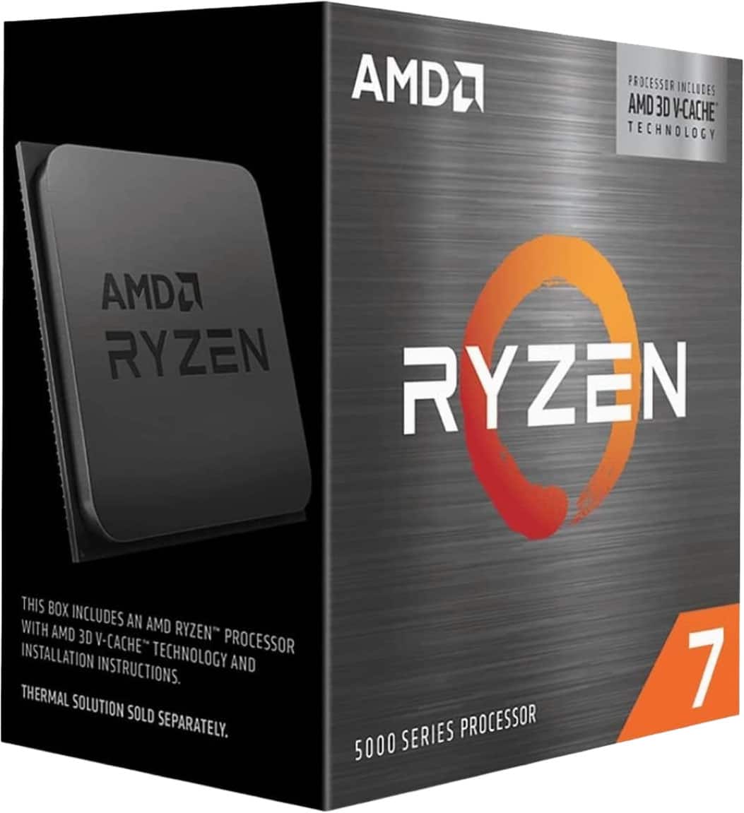 AMD - Ryzen 7 5800X3D 8-Core - 16-Thread 3.4 GHz (4.5 GHz Max Boost) Socket AM4 PCI Express 4.0 Unlocked Desktop Processor - Black