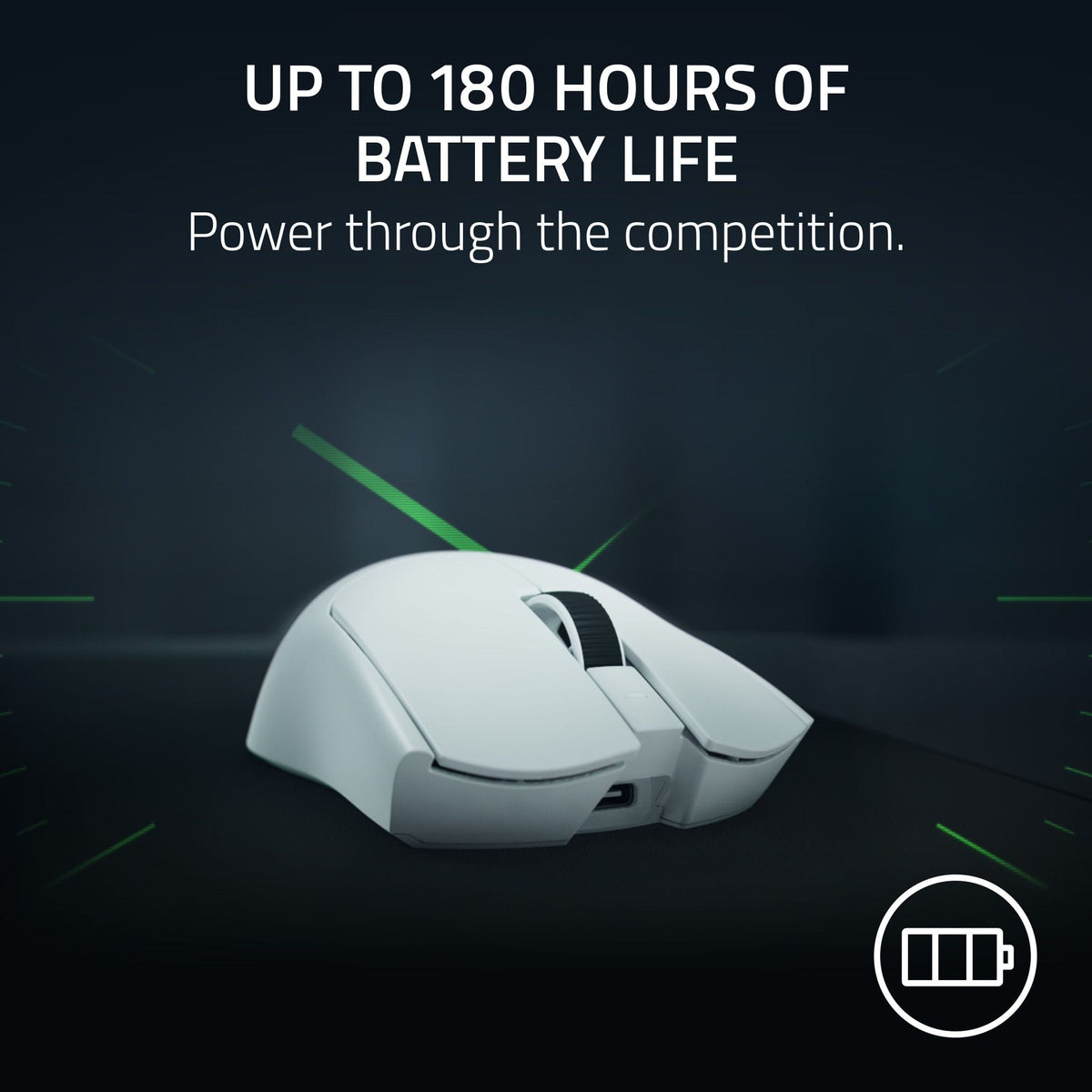 Razer - Viper V4 Pro Ultra Lightweight Optical Gaming Mouse with 180 Hour Battery Life - 8k Polling Rate - Wireless - White