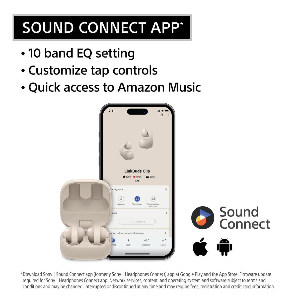 Sony - LinkBuds Clip Truly Wireless Open Earbuds - Green