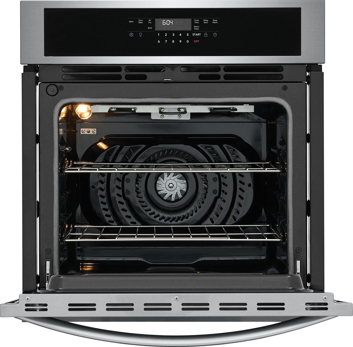 Frigidaire - 27" Single Wall Oven with Air Fry - Stainless Steel
