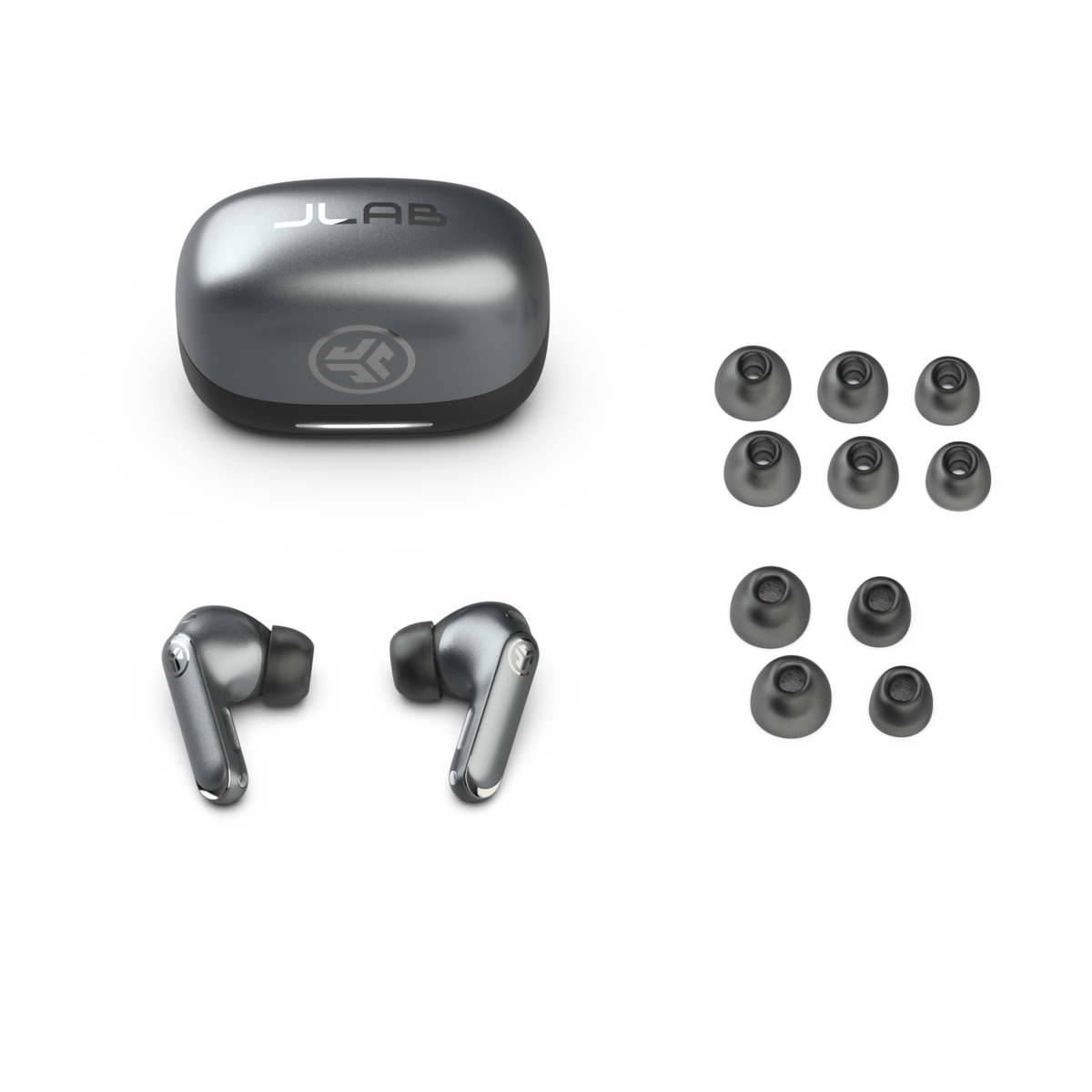 JLab - Epic Pods ANC Adaptive ANC Dual-Driver Earbuds - Spatial Audio, 60+ Hour Battery Life and Dual Drivers feat. Knowles - Black