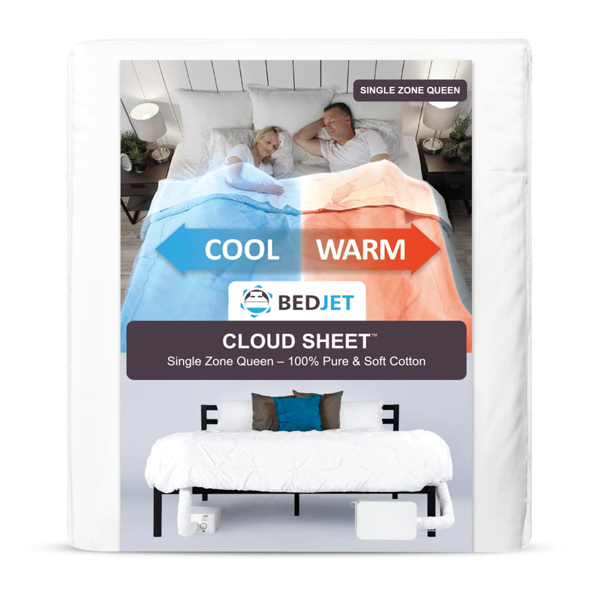 BedJet - Single Zone Cloud Sheet Queen Size - White