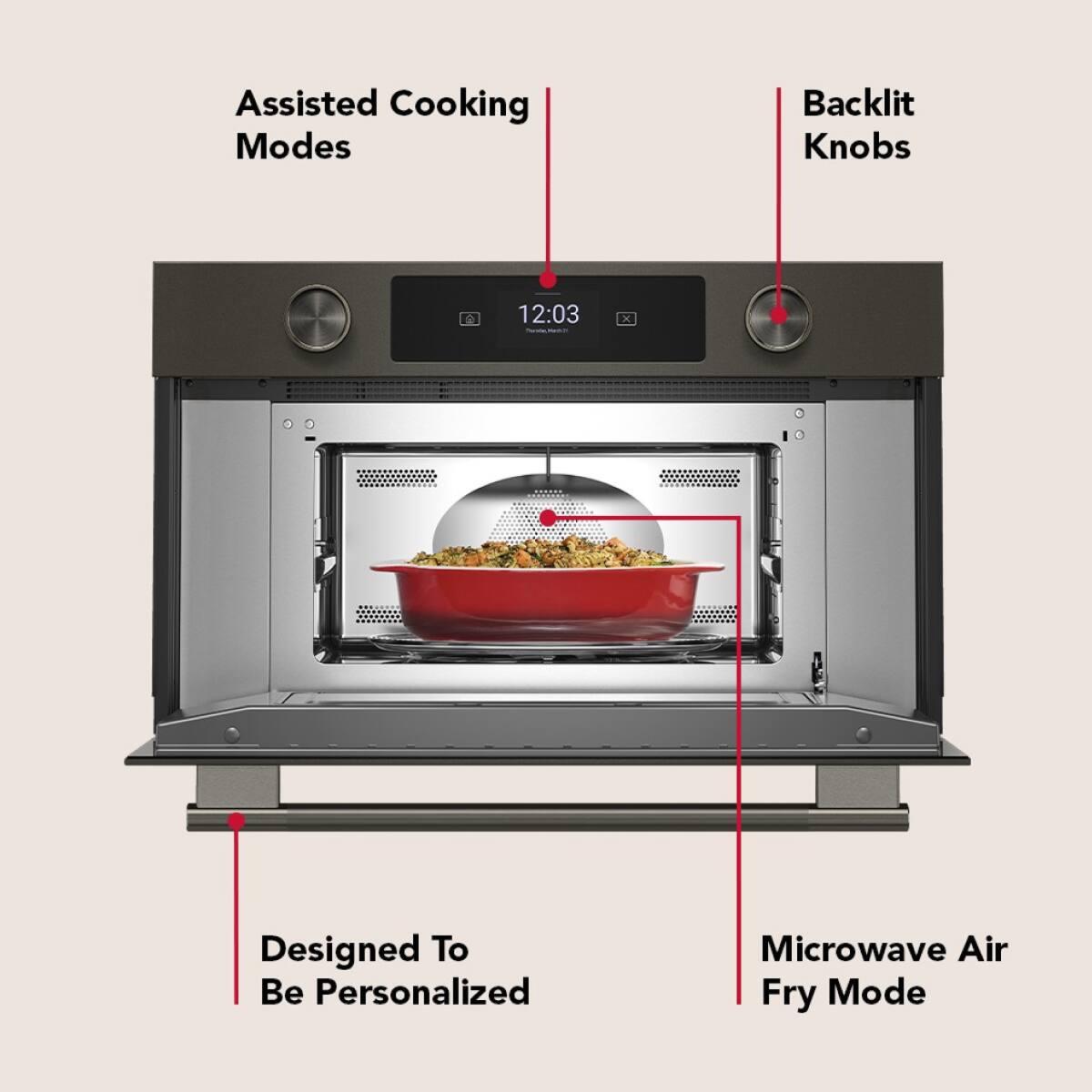 KitchenAid - 1.4 Cu. Ft. Built-In Microwave with Air Fry - Black Ore