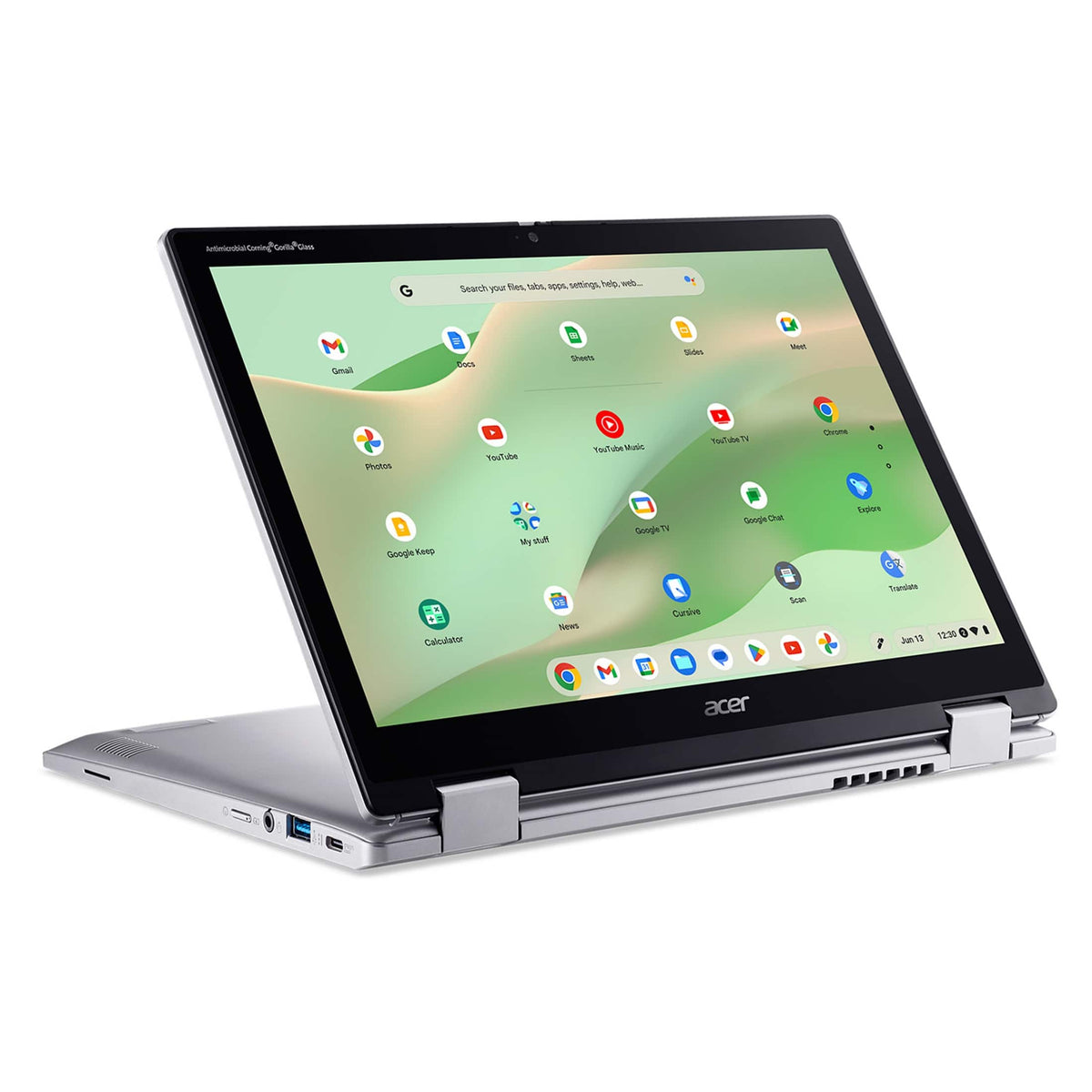 Acer - Chromebook Spin 312 2-in-1 Laptop – 12.2" WUXGA Touch - Intel Core i3-N305 – 8GB LPDDR5 – 128GB eMMC - Silver