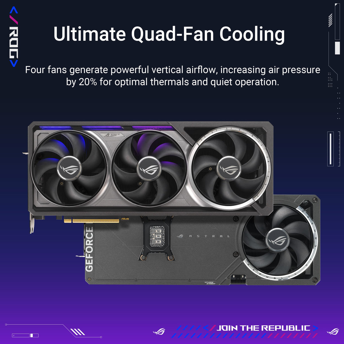 ASUS - ROG Astral NVIDIA GeForce RTX 5080 16GB GDDR7 PCI Express 5.0 Graphics Card - Black